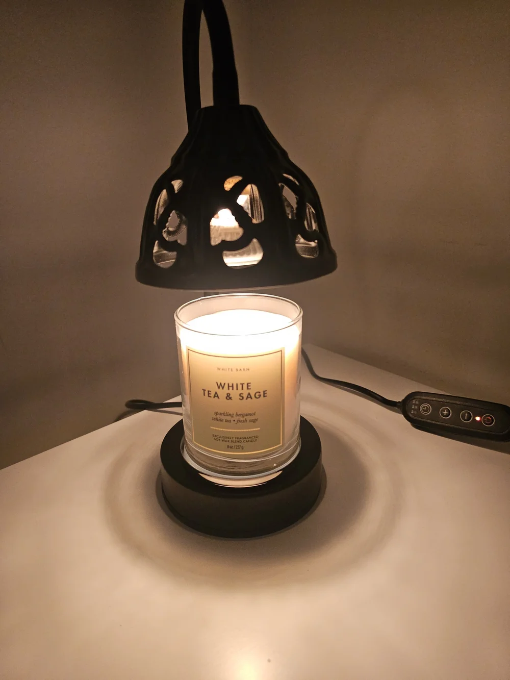 Black Jar Candle Warmer - Black